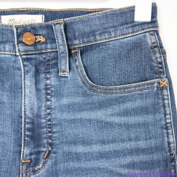 Madewell 10" High-Rise Roadtripper Supersoft Jeans in Playford Wash, 25 - Picture 8 of 15